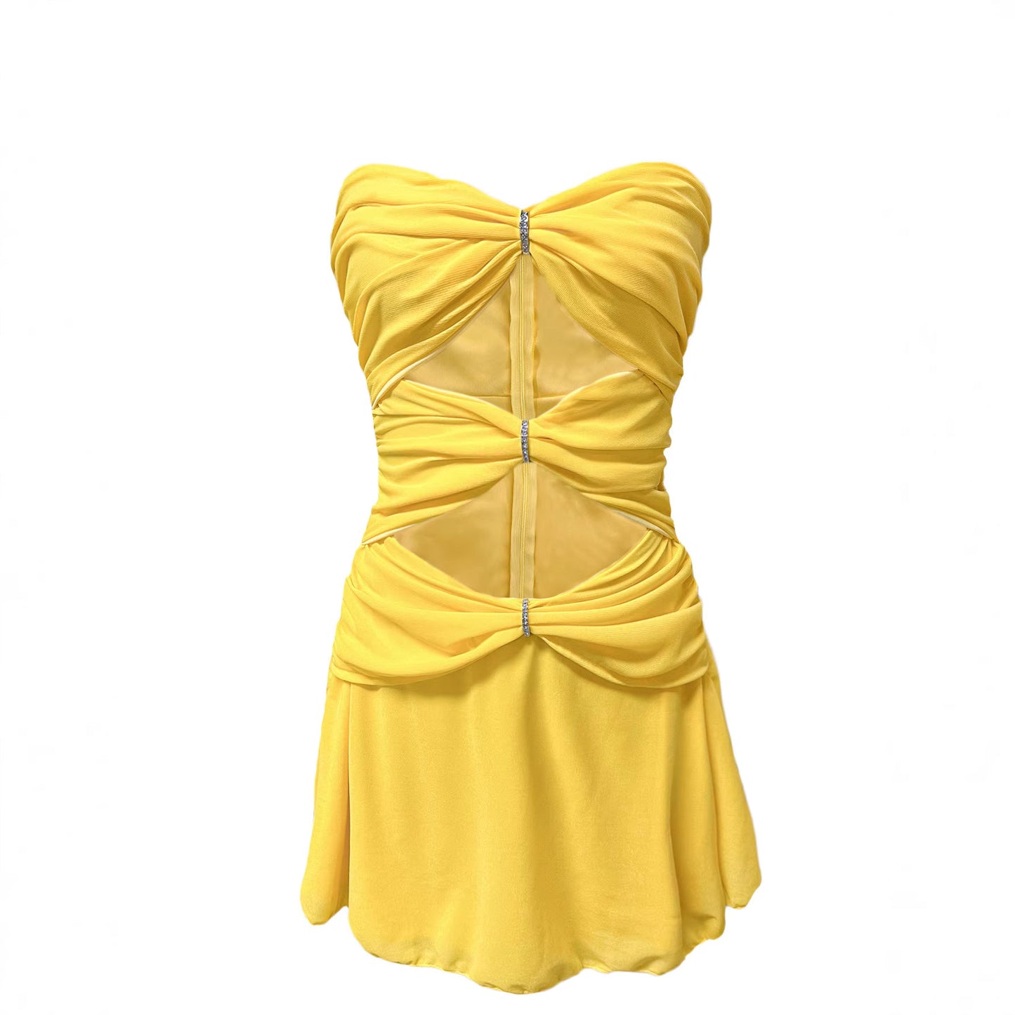 Hollow-Out Short Skirt Dress