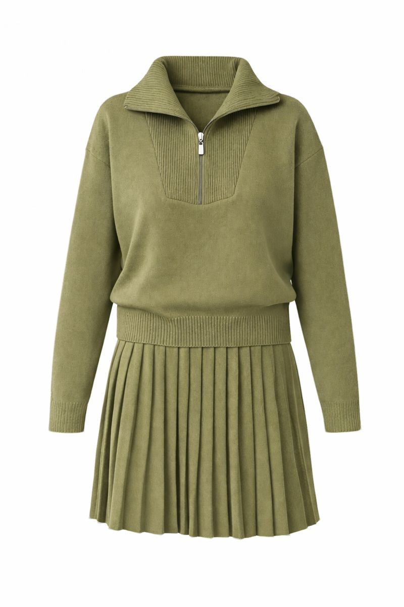 Ladies New Pleated Skirt Fashion Personalized Set