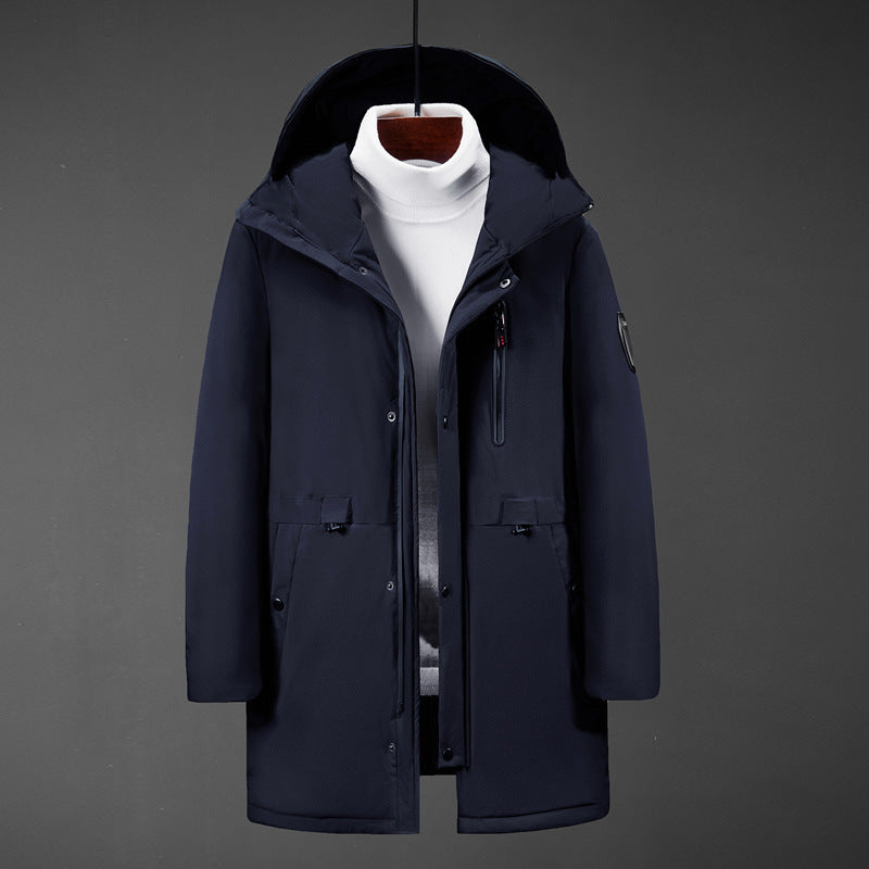 Smart Heating Cotton-Padded Jacket Male USB Charging Heating Warm Cotton-Padded Jacket Men's Thick Windbreaker Jacket Men's Jacket Jacket