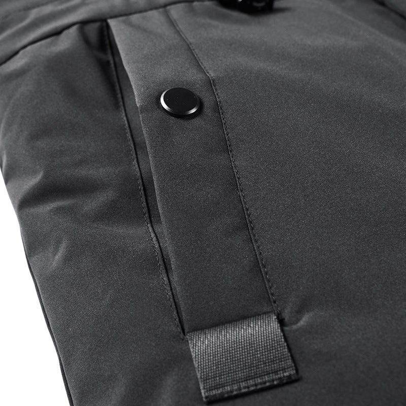 Smart Heating Cotton-Padded Jacket Male USB Charging Heating Warm Cotton-Padded Jacket Men's Thick Windbreaker Jacket Men's Jacket Jacket