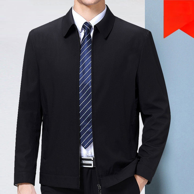 Men's Fashion Stand Collar Non-Iron Wrinkle-Resistant Jacket