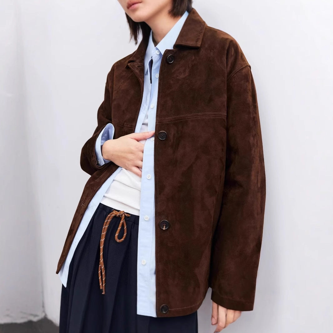 French Elegant Retro Peter Pan Collar Belt Mid-length Cashmere Coat