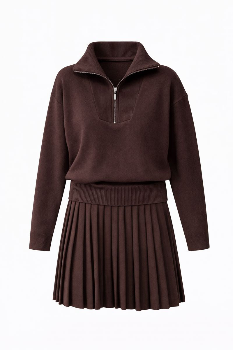 Ladies New Pleated Skirt Fashion Personalized Set