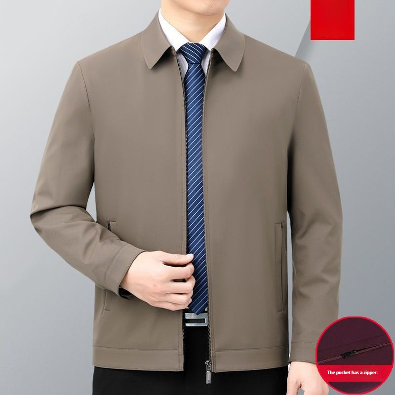 Men's Fashion Stand Collar Non-Iron Wrinkle-Resistant Jacket