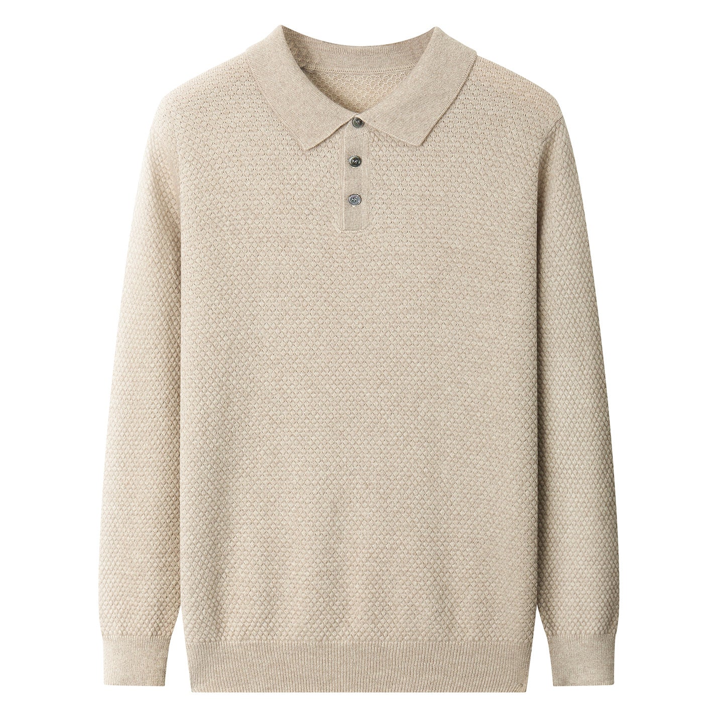 Men's Solid Color Soft Glutinous Cashmere Sweater Simple Pullover Loose