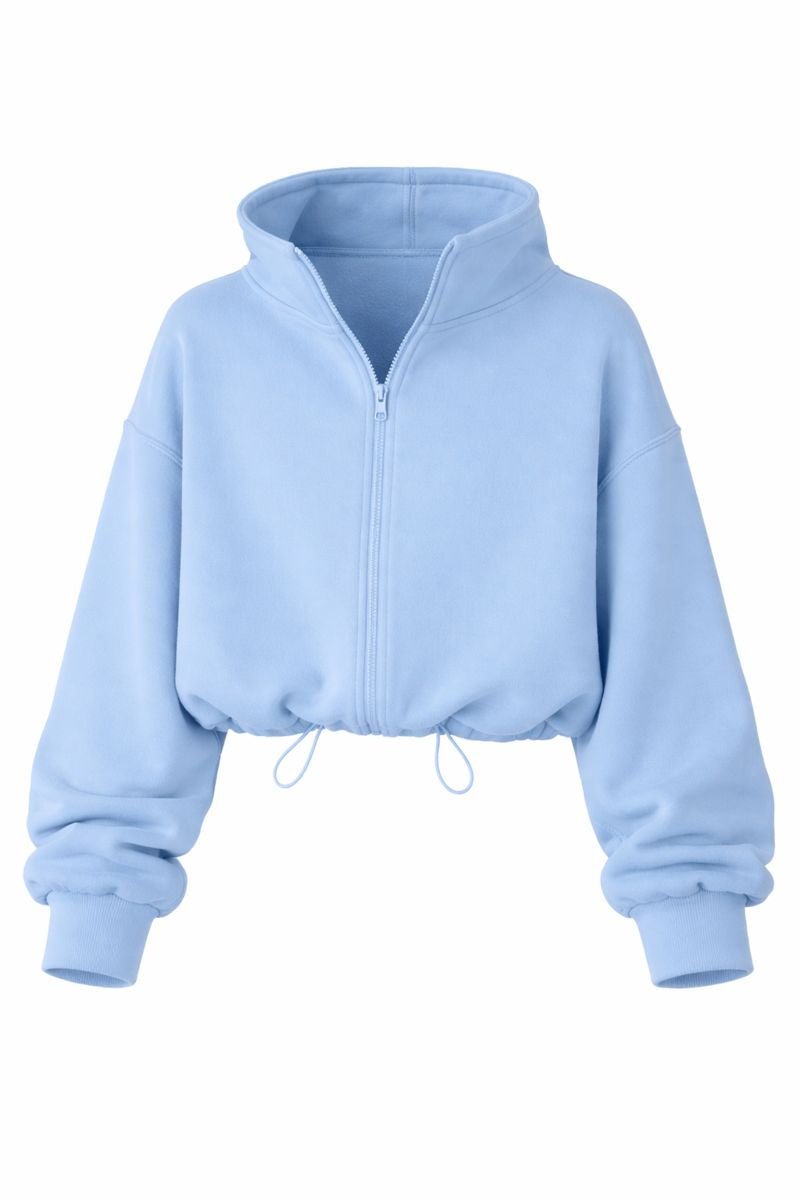 Women's Polar Fleece Sports Velvet Stand Collar Zipper Jacket