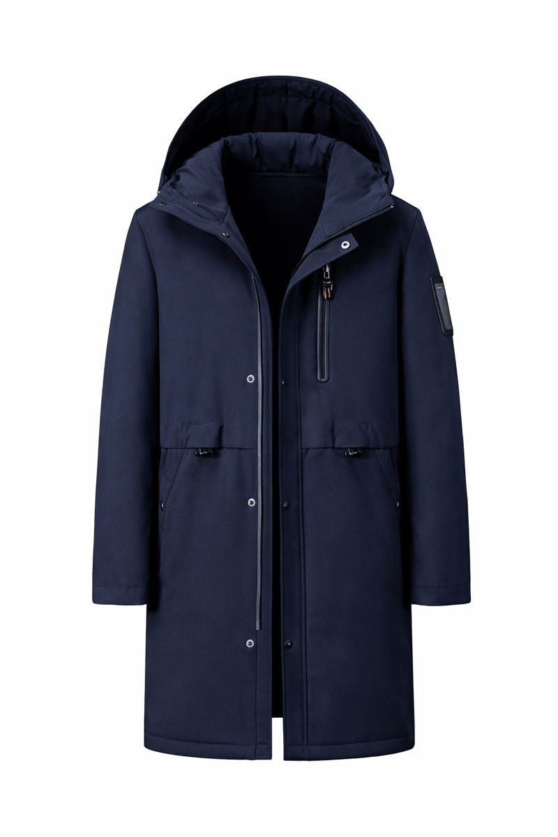 Smart Heating Cotton-Padded Jacket Male USB Charging Heating Warm Cotton-Padded Jacket Men's Thick Windbreaker Jacket Men's Jacket Jacket