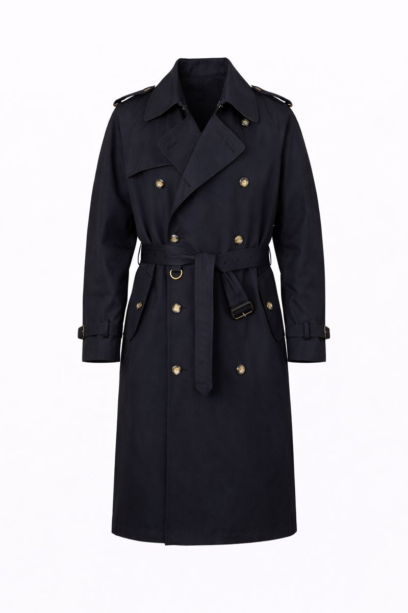 Double-breasted Lapel Trench Coat