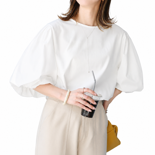 Balloon Sleeve Tee (Manches bouffantes)
