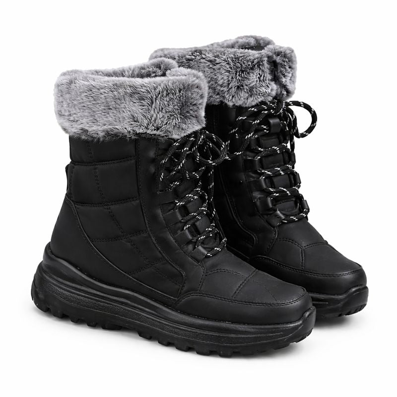 Women's High-top Snow Boots Fleece-lined Non-slip Waterproof Boots