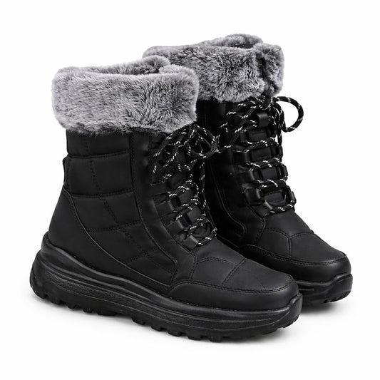 Women's High-top Snow Boots Fleece-lined Non-slip Waterproof Boots