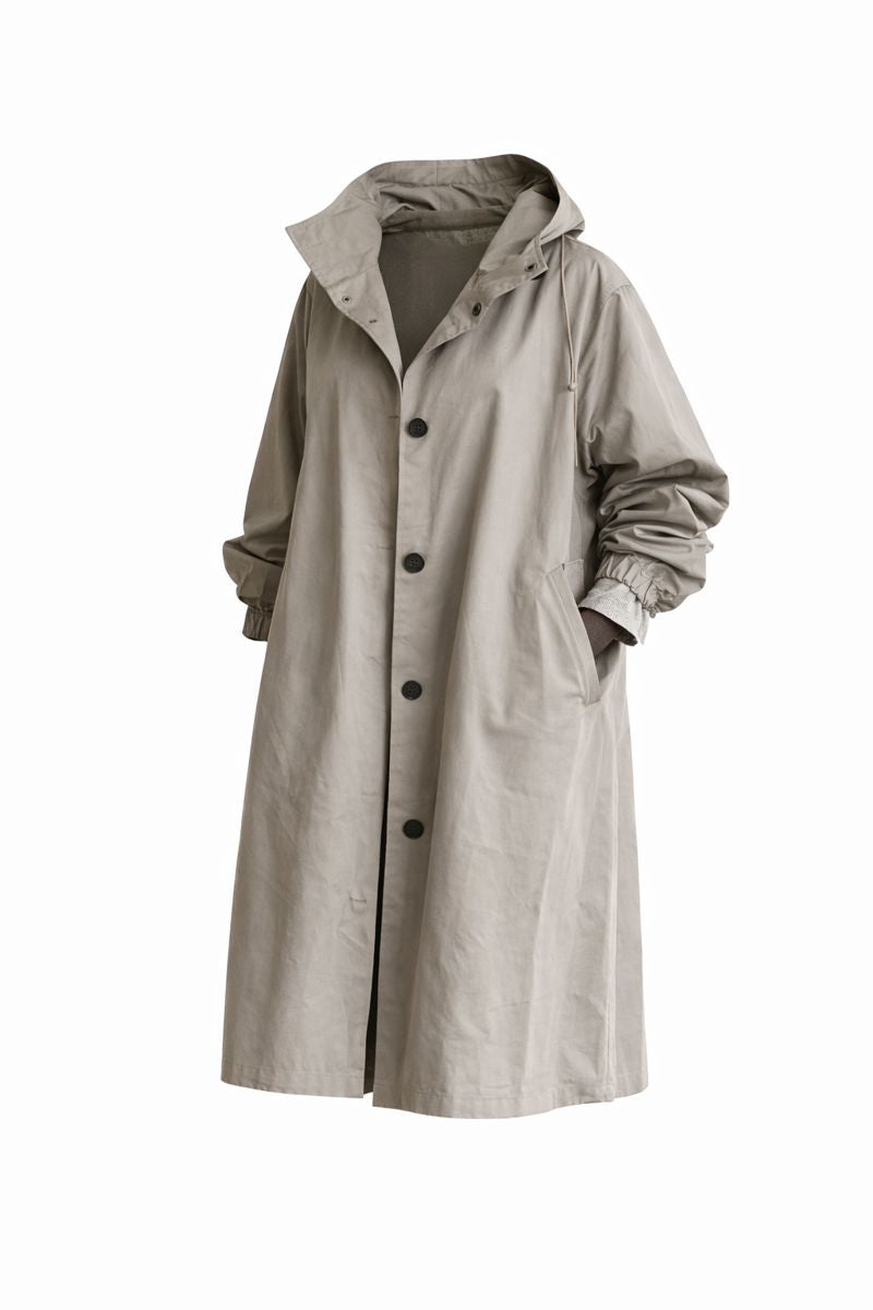 Women Windbreaker Jacket Casual Loose Button Pockets Hooded Quick Dry Windproof Waterproof Clothes For Outdoor Hiking Camping