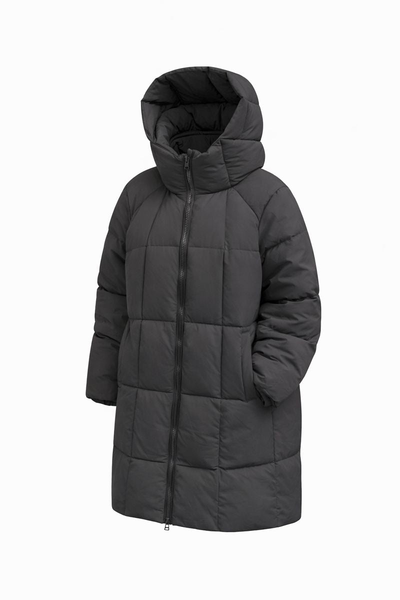 Cotton-padded Mid-length Thickened Down Cotton Jacket Loose Hooded Super Fashion