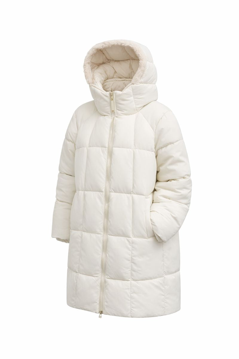 Cotton-padded Mid-length Thickened Down Cotton Jacket Loose Hooded Super Fashion