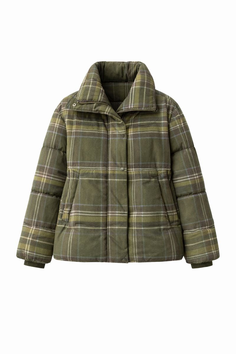 Short Stand-up Collar Cotton-padded Coat Women