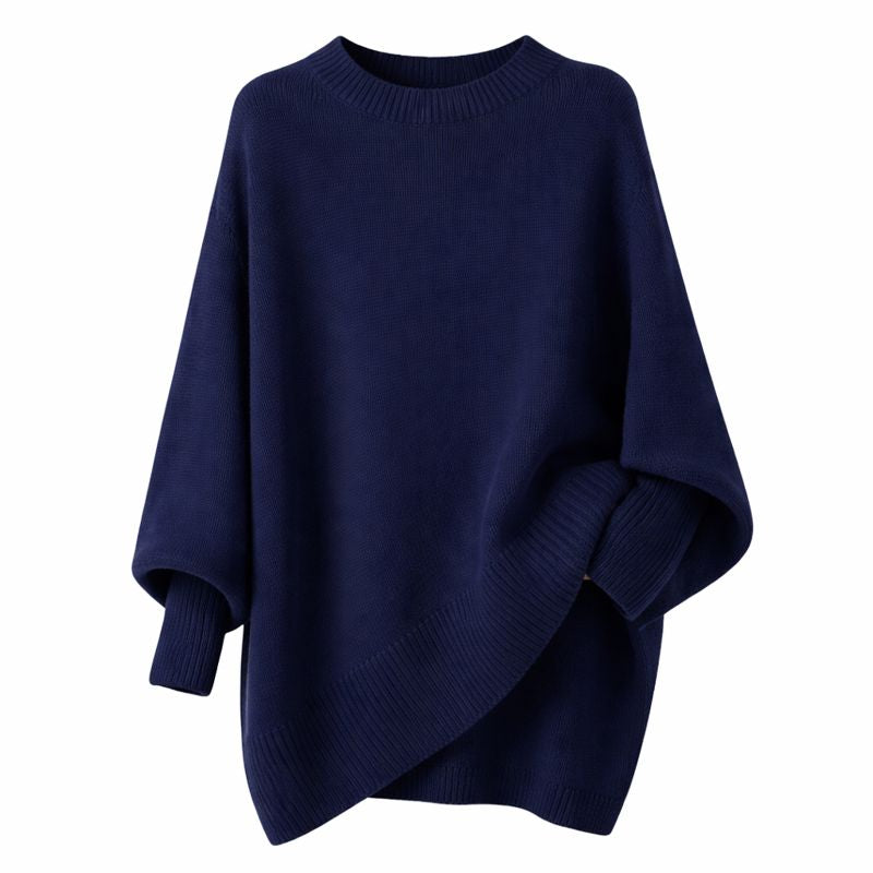 Thick Round Neck Women's Loose All-matching Knitted Pullover Sweater