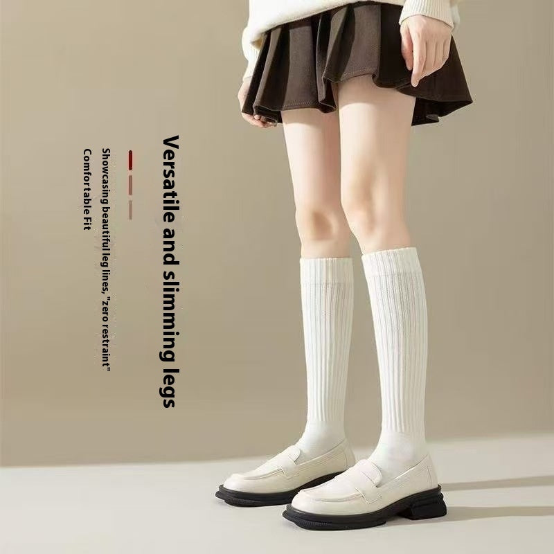Autumn And Winter Calf Socks Children's Knee Length Socks Deodorant Mid-calf