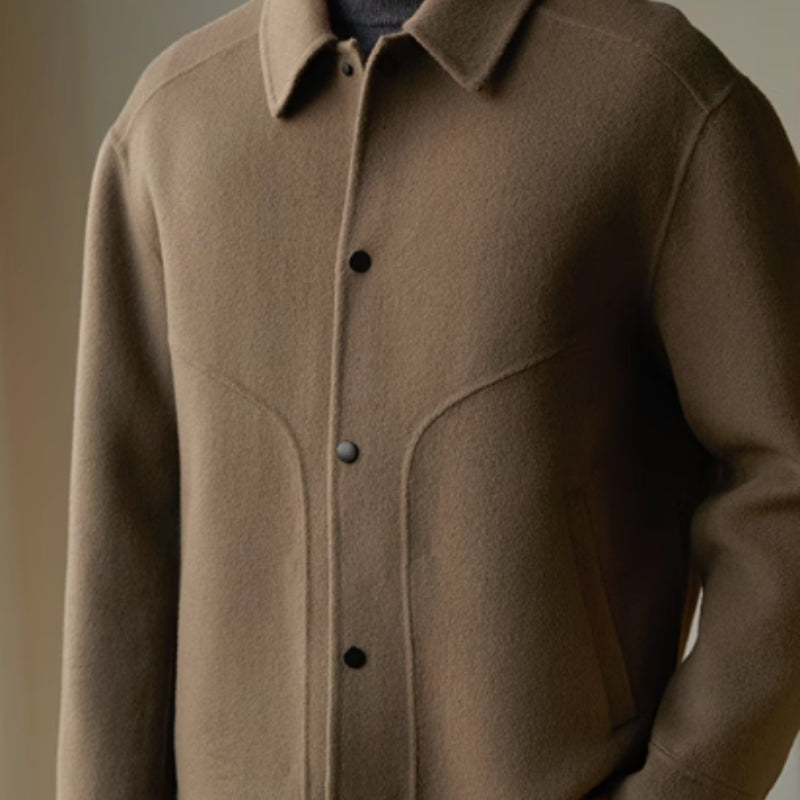 Double-sided Woolen Coat Men's 100 Wool High-end Leisure