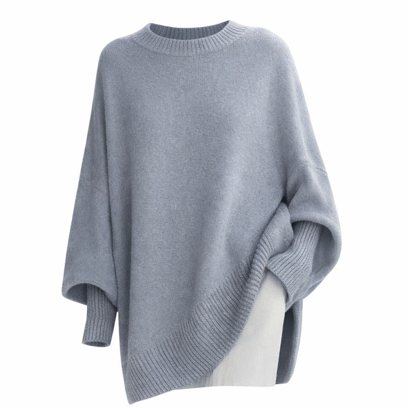 Thick Round Neck Women's Loose All-matching Knitted Pullover Sweater